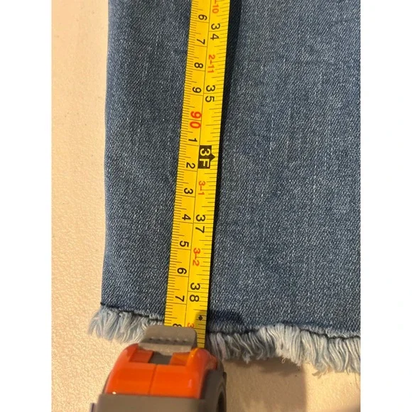 NWT --- Denim House Jeans Womens W32 L32 Distressed Skinny Frayed Hem Blue NWT-- - Picture 7 of 13